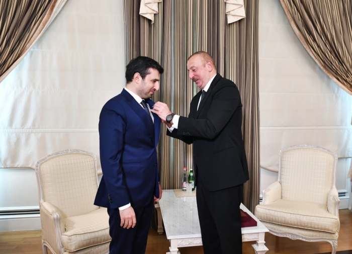 Ilham Aliyev received Selcuk Bayraktar