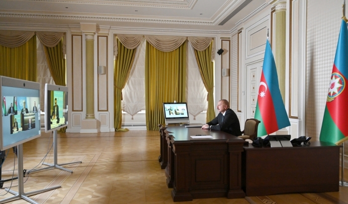 President Ilham Aliyev met with WHO Director General in format of videoconference