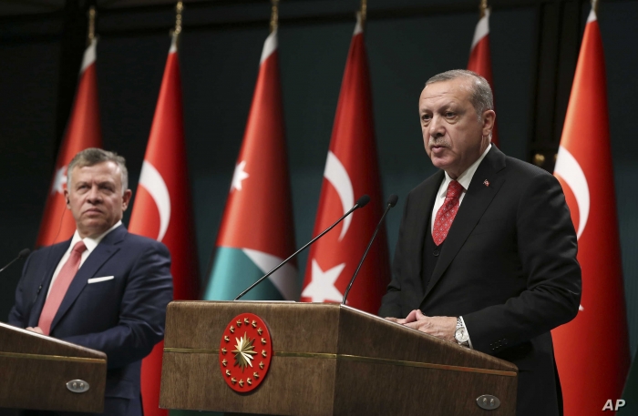 Turkish president, Jordan's king speak over phone

