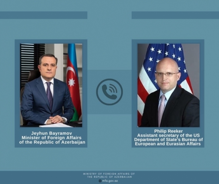 Azerbaijani FM, US Acting Assistant Secretary of State for European and Eurasian Affairs speak over phone
