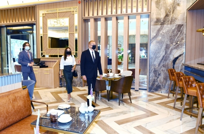 Ilham Aliyev attended inauguration of Intercontinental hotel in Baku