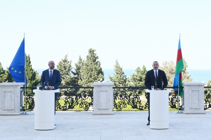 Ilham Aliyev, Charles Michel gave joint press conference