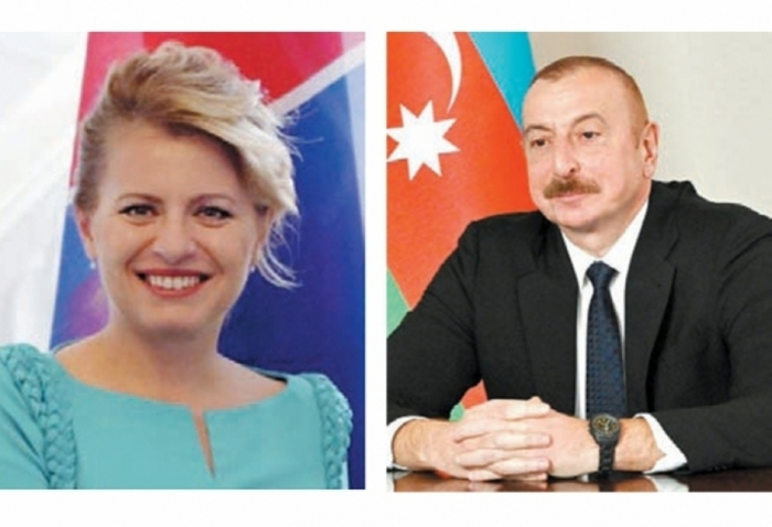 Президент Словакии Зузана Чапутова поздравила Президента Азербайджана Ильхама Алиева с победой на выборах
