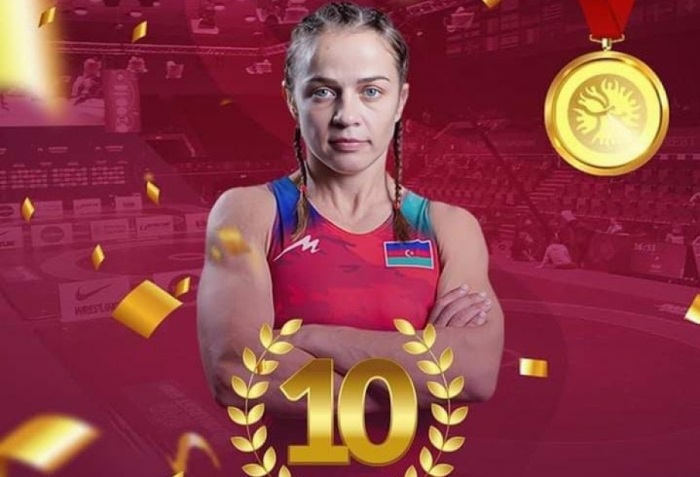Чемпионат Европы по борьбе: азербайджанская спортсменка завоевала золотую медаль