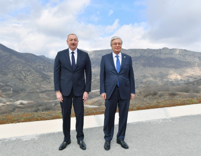  Президенты Азербайджана и Казахстана посетили Шушу 