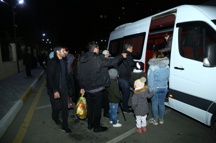 Еще 34 семьи отправлены в город Физули