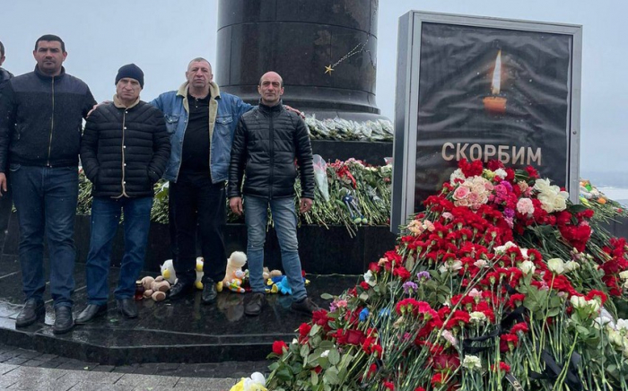 Живущие в России азербайджанцы почтили память жертв теракта в Crocus City Hall