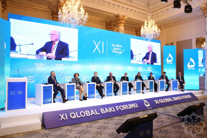 Последнее панельное заседание второго дня XI Глобального Бакинского форума было посвящено теме «Роль региональных военных и экономических альянсов»