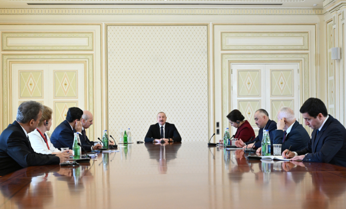  Президент Ильхам Алиев принял делегацию ТЮРКПА  