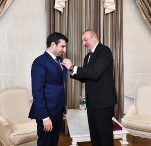 Ilham Aliyev received Selcuk Bayraktar