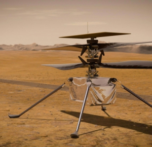 NASA’s Ingenuity Mars Helicopter Survives First Frigid Martian Night on Its Own

