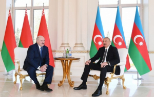 Azerbaijani, Belarusian Presidents started a one-on-one meeting
