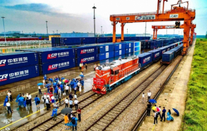 Xinjiang port sees 1,500 trips by China-Europe freight trains this year