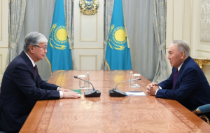 Nazarbayev hands over chairmanship of Kazakhstan's People's Assembly to Tokayev
