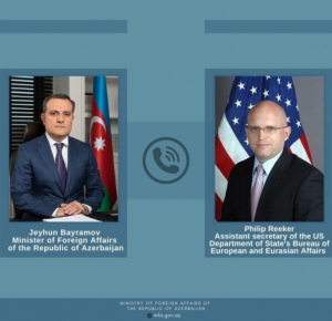 Azerbaijani FM, US Acting Assistant Secretary of State for European and Eurasian Affairs speak over phone
