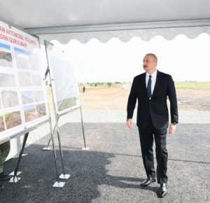 Ilham Aliyev’s visit to Aghdam
