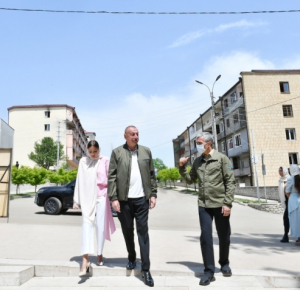 President Ilham Aliyev visited Yukhari Govharagha mosque in Shusha - VIDEO