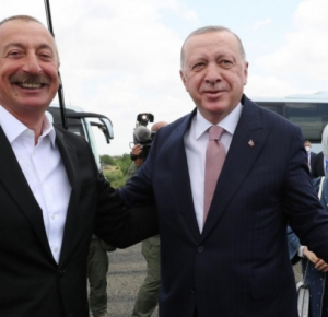Ilham Aliyev welcomed  Recep Tayyip Erdogan in Fuzuli district