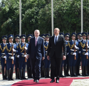 Official welcome ceremony was held for Turkish President in Shusha