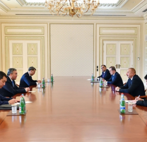 President Ilham Aliyev received Kazakh deputy prime minister