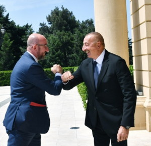  Ilham Aliyev and Charles Michel had joint working dinner