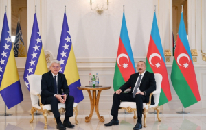 President Ilham Aliyev meets with member of Presidency of Bosnia and Herzegovina Šefik Džaferović
