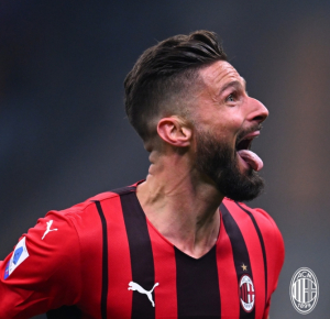 Giroud scores brace as Milan defeat Inter 2-1 in Serie A derbie