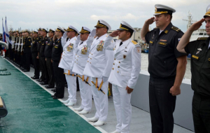 Azerbaijan Naval Forces’ patrol ships arrive in Russian Federation
