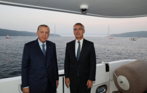 Turkish president receives NATO chief in Istanbul
