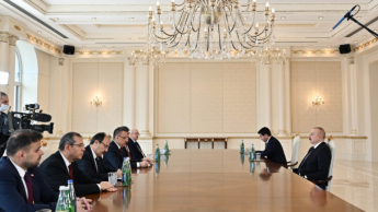 President Ilham Aliyev received Vice President of Turkiye - VIDEO
