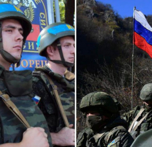  Российские миротворцы в Приднестровье не скрывают свои лица, а в Карабахе все иначе. <span style=