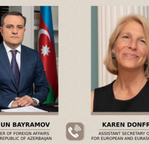 Джейхун Байрамов обсудил с помощником госсекретаря США текущую обстановку в регионе
