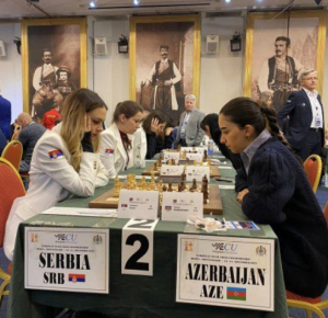 Женская сборная Азербайджана по шахматам добилась исторического успеха на чемпионате Европы