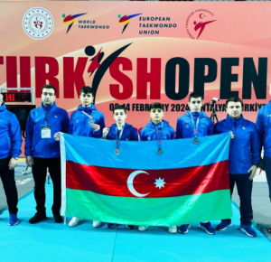 Азербайджанские таэквондисты завоевали еще 4 медали на открытом чемпионате Турции