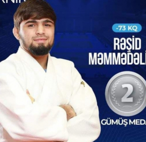Азербайджанский дзюдоист завоевал серебряную медаль на турнире Гран-при