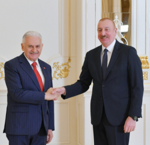  Президент Ильхам Алиев принял председателя Совета старейшин Организации тюркских государств Бинали Йылдырыма  