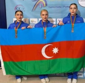 Азербайджанские гимнастки завоевали серебряные медали на турнире в Португалии