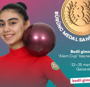 Азербайджанская гимнастка завоевала бронзовую медаль на международном турнире