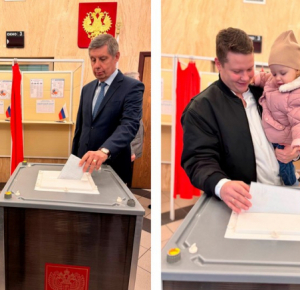 В Азербайджане россияне активно голосуют на выборах президента РФ