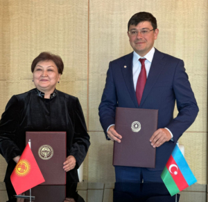  Подписан Меморандум о взаимопонимании между Госкомитетом Азербайджана по работе с диаспорой и Министерством труда, социального обеспечения и миграции Кыргызстана 